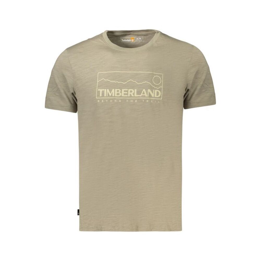 Timberland Verde Cotton Men Men's T-Shirt